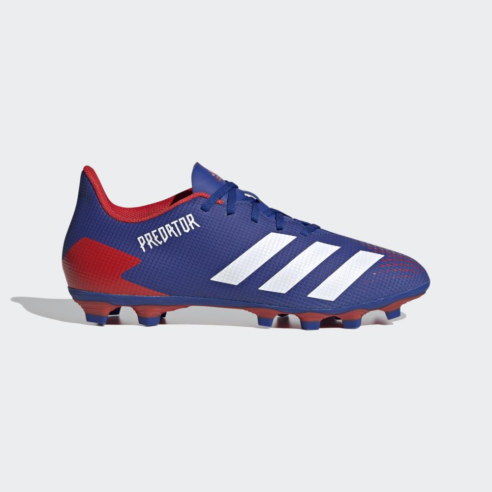 Ghete Fotbal Adidas Predator 20.4 Flexible Ground Barbati Romania - Albastru Regal/Albi/Rosii FV3164